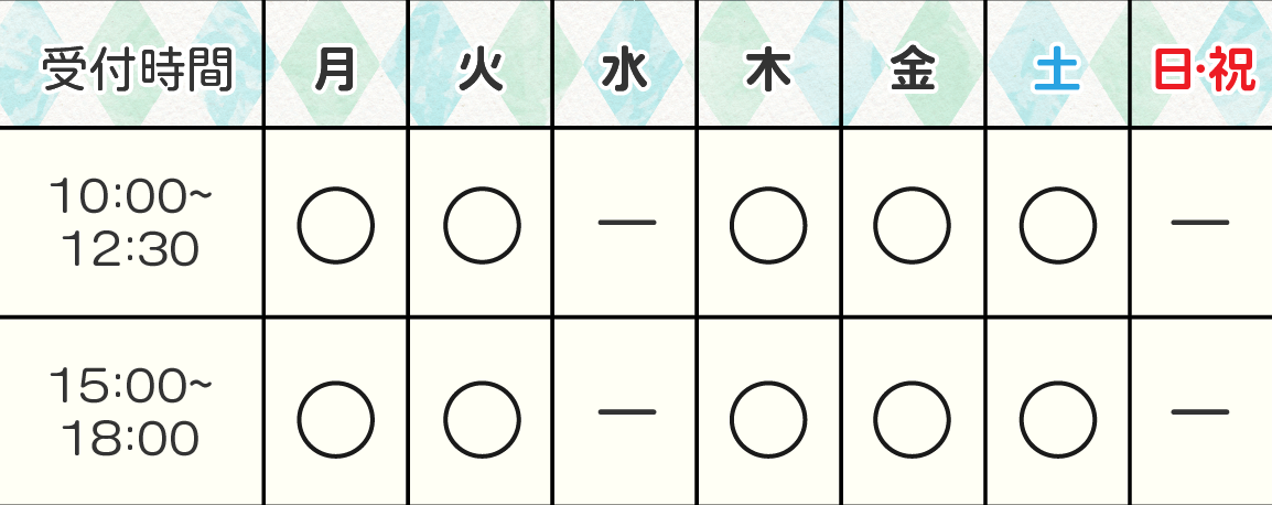 営業日と営業時間